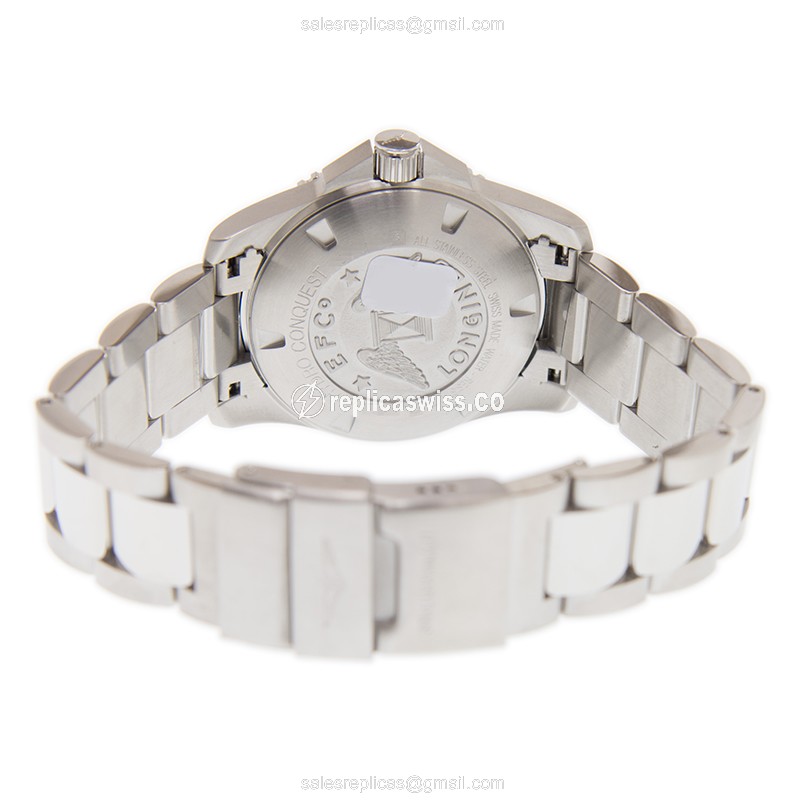 Longines CONQUEST Replica - Automatic - Stainless Steel - Black on Silver - View 4