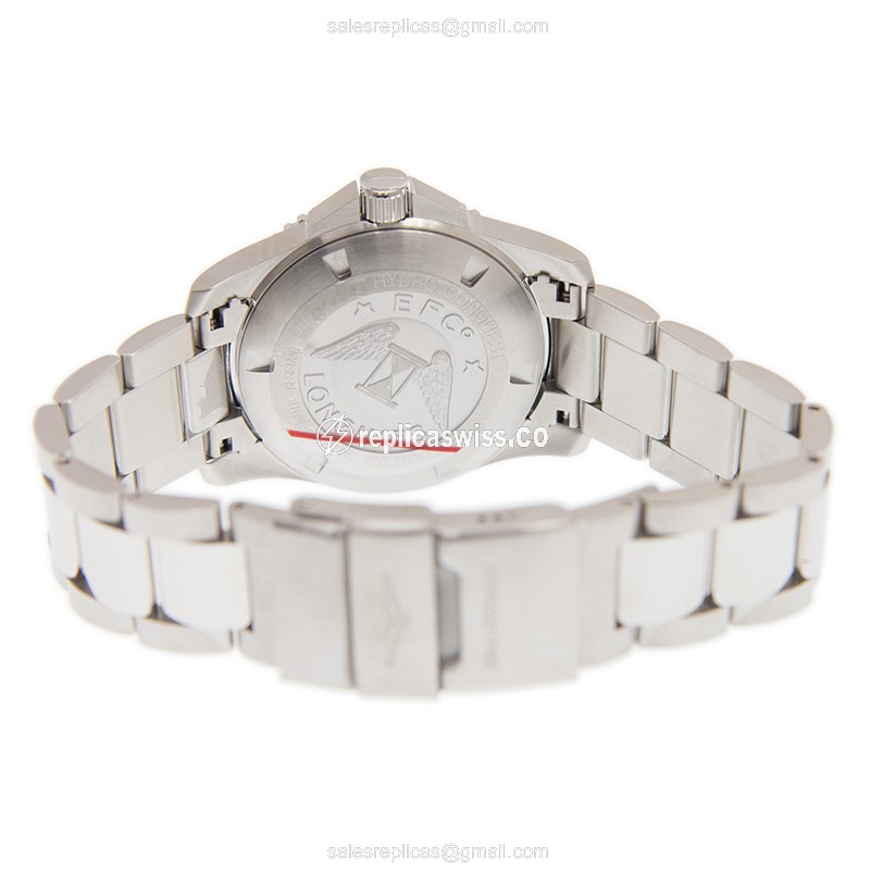 Longines CONQUEST Replica - Automatic - Steel Case - Blue Dial, Silver Clasp - View 4