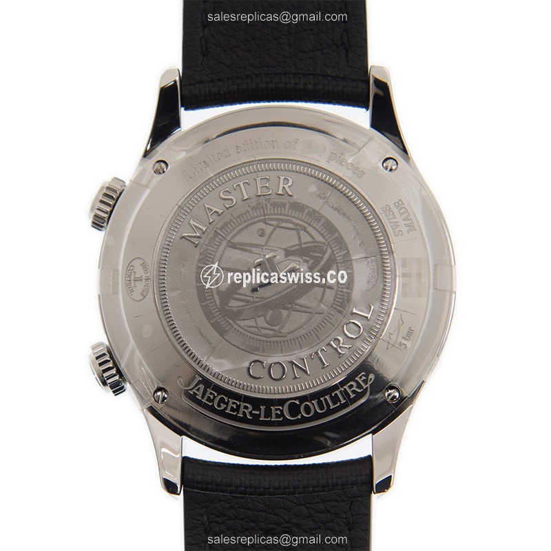 Jaeger-Lecoultre Q141848J Replica - Ultra Thin - Automatic - Blue Steel Case - Leather Blue Strap - View 3