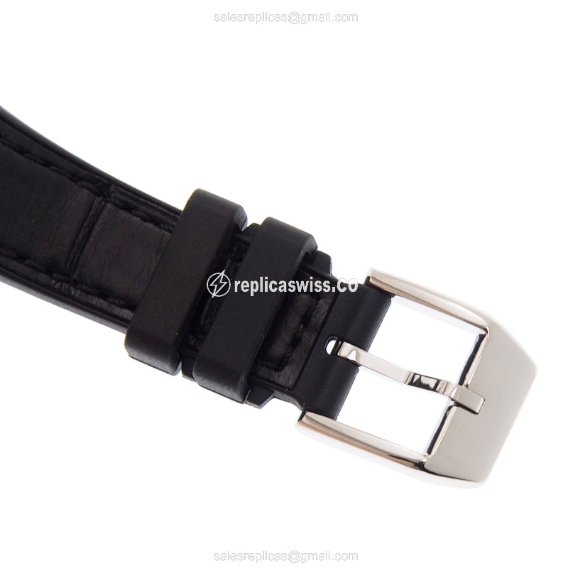 Franck Muller V29 SC AT FO Replica - Automatic - Steel Case - White Dial - Black Alligator Strap - View 4