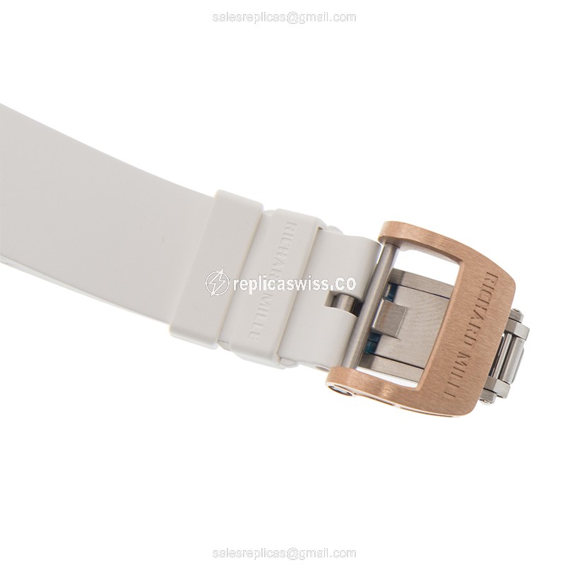 Richard Mille RM07-01 Ladies - Automatic Ceramic - White Dial - Rubber Strap - View 4