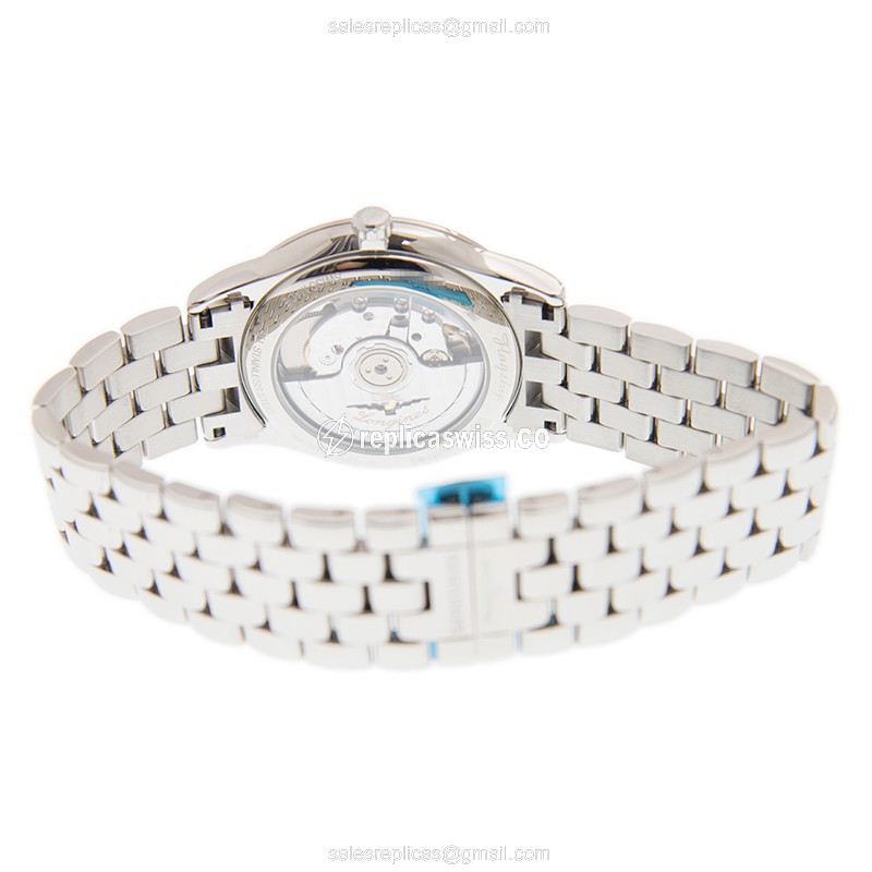 Longines L4.974.4.72.6 Replica - Automatic | Steel Case | Gray Dial | Silver Clasp - View 4