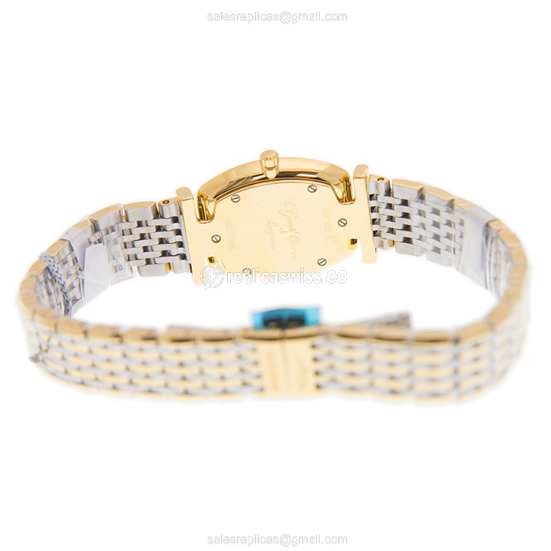Longines LA GRANDE Quartz PVD Gold - Gold Dial - Gold Clasp - Sapphire Crystal - View 4