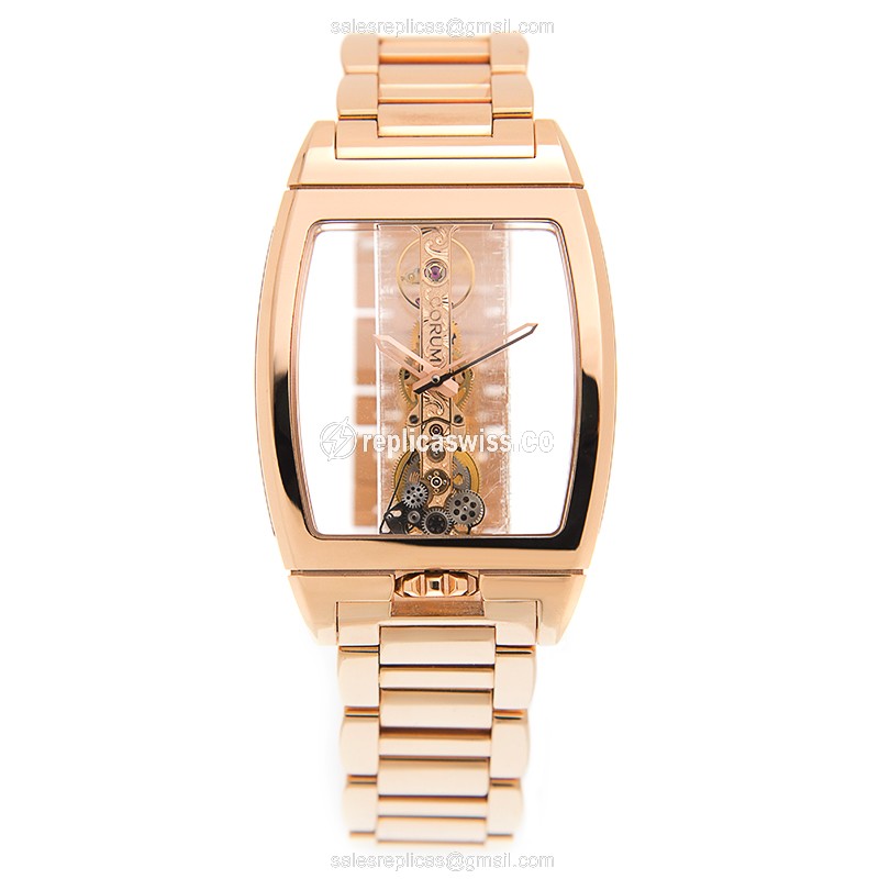 Corum 113.160.55/V100 0000 BRIDGE Manual Wind 18kt Rose Gold - View 2