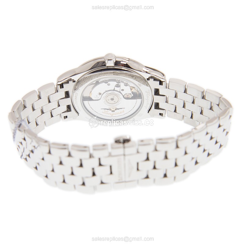 Longines Flagship Replica - Automatic - Stainless Steel Case, Blue Dial on Silver Strap - View 3