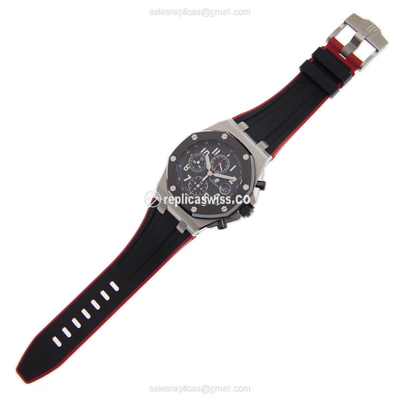 Audemars Piguet Royal Oak Offshore Replica - Automatic - Black Dial - Rubber Strap - Buckle Clasp - View 2