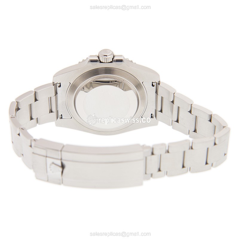 Rolex Submariner Replica - Automatic - Steel - Black Dial | Clasp - Silver Strap - View 4