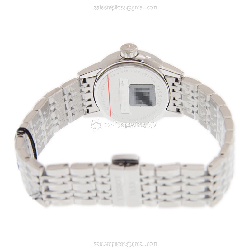 Tissot CLASSIQUE Quartz - White Dial - Steel Case - Silver Band - Clasp - View 4