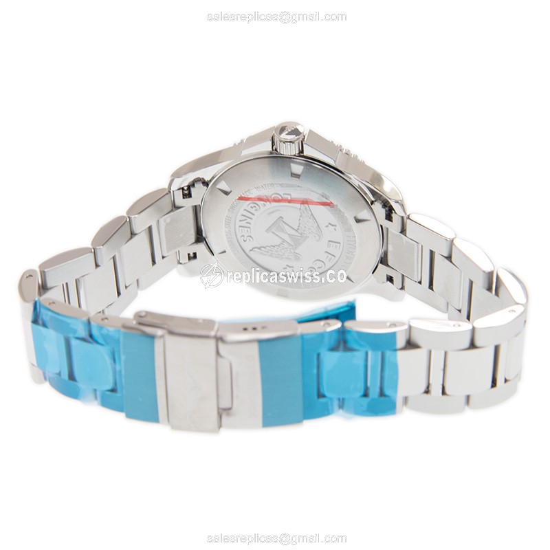 Longines CONQUEST Replica - Quartz - Blue Dial - Silver Clasp, Steel Strap - View 4