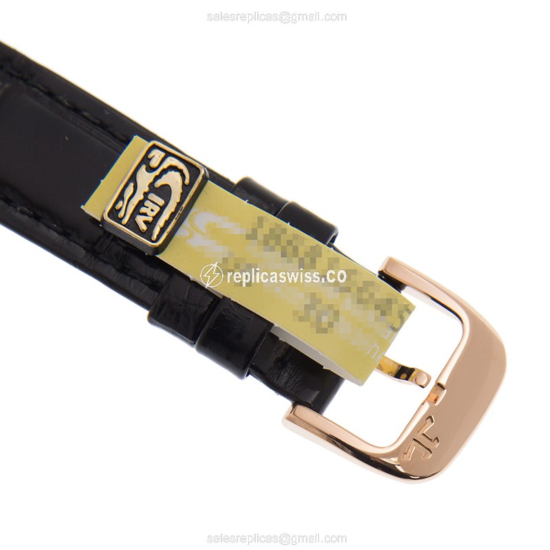 Jaeger-Lecoultre Q3472530 Rendez-Vous Quartz - 18kt Rose Gold Case - White Dial - Alligator Black Strap - View 4