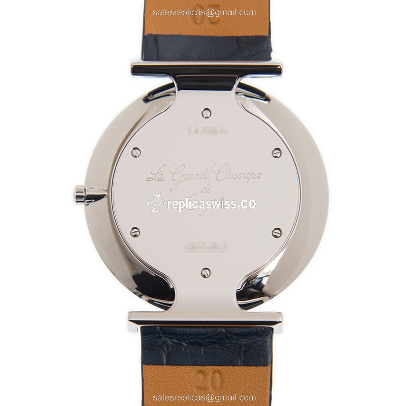 Longines L4.766.4.94.2 Replica - Quartz - Steel Case - Blue Dial, Leather Strap - View 3