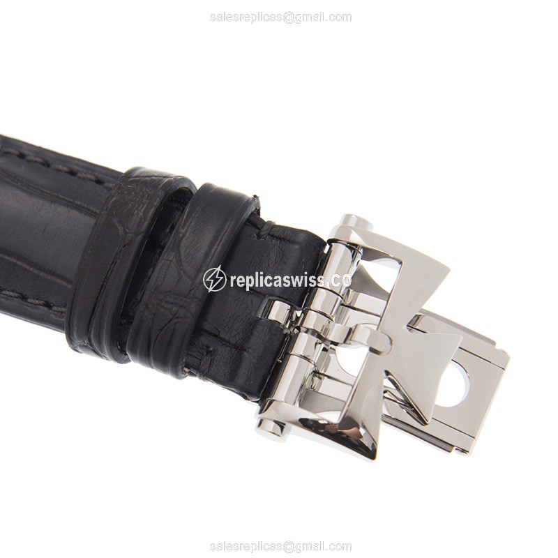 Vacheron Constantin 4600E/000A-B442 FIFTYSIX - Automatic Steel Gray - Black Alligator Buckle - View 4