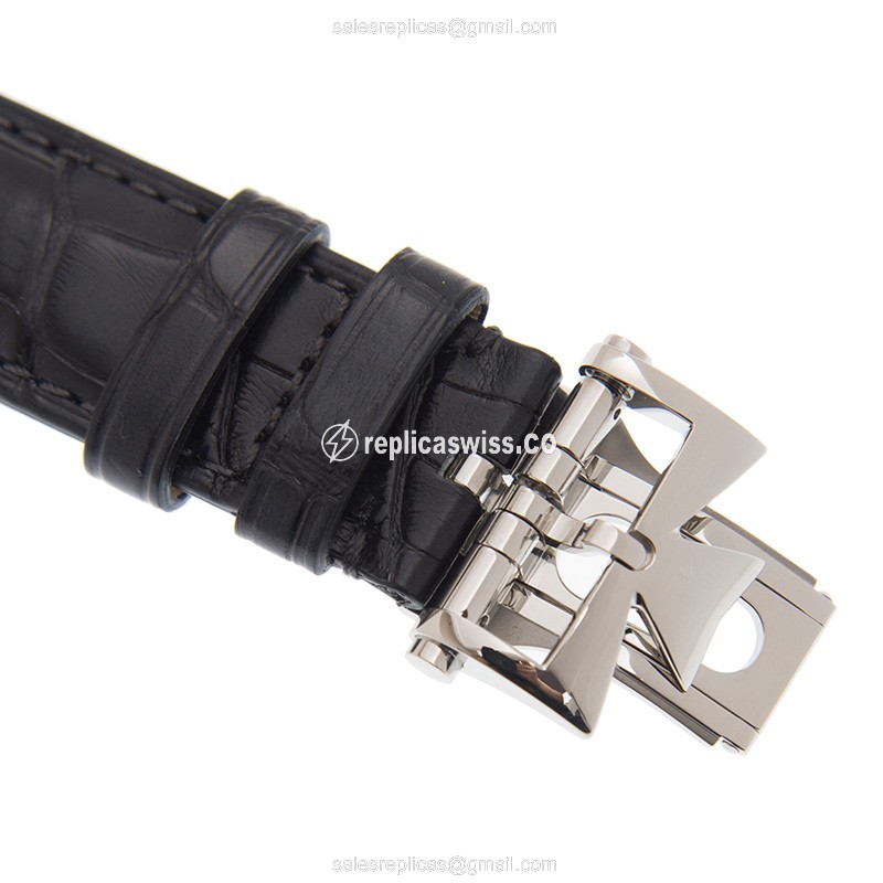 Vacheron Constantin 4400E/000A-B437 Replica - Automatic - Stainless Steel - Gray Dial - Alligator Black Strap - View 4