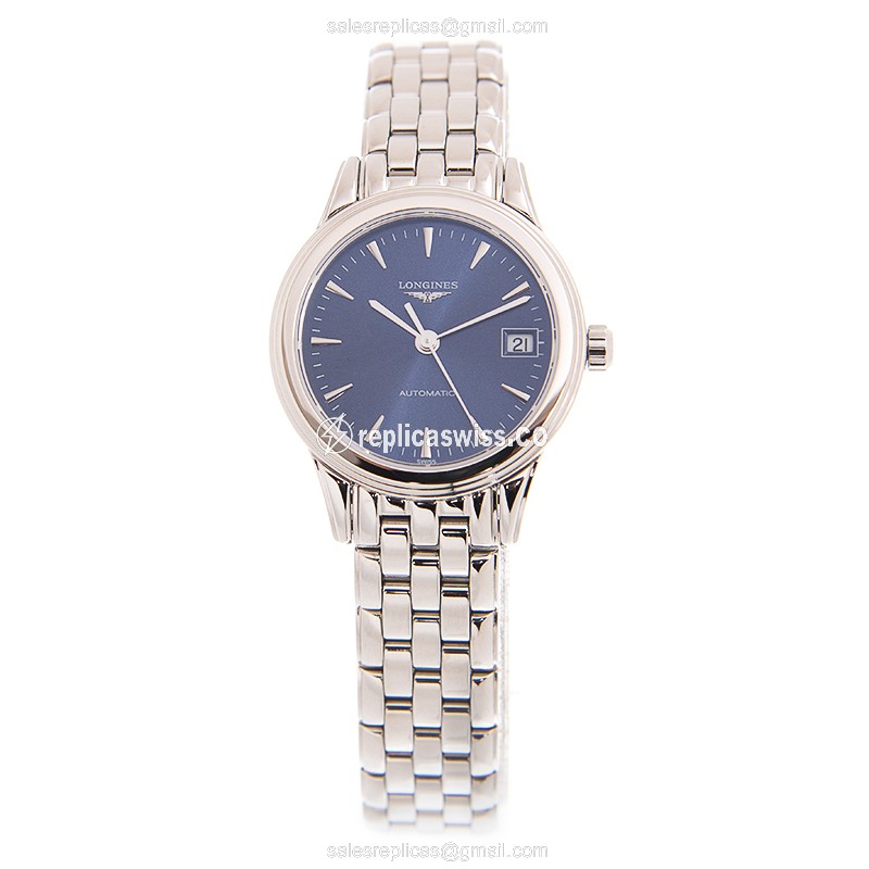 Longines L4.274.4.92.6 Flagship - Automatic - Steel Case, Blue Dial, Silver Clasp - View 2