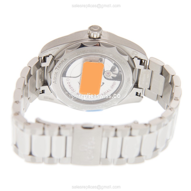 Omega Seamaster 220.10.38.20.55.001 Replica - Automatic - Stainless Steel Case - White Dial - Silver Band - View 4