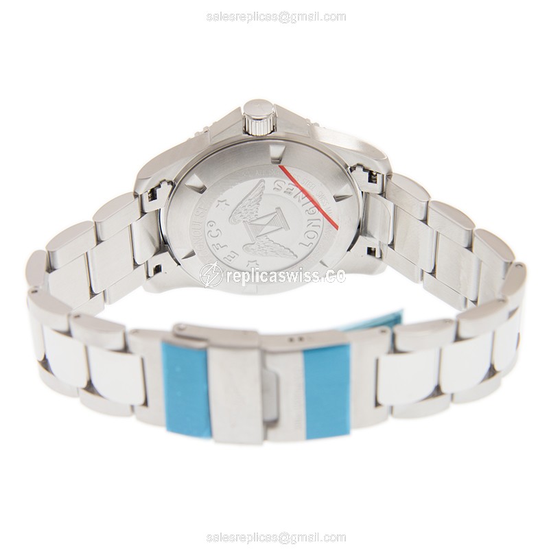 Longines CONQUEST Replica - Automatic - Steel Case - Gray Dial - Silver Clasp - View 4