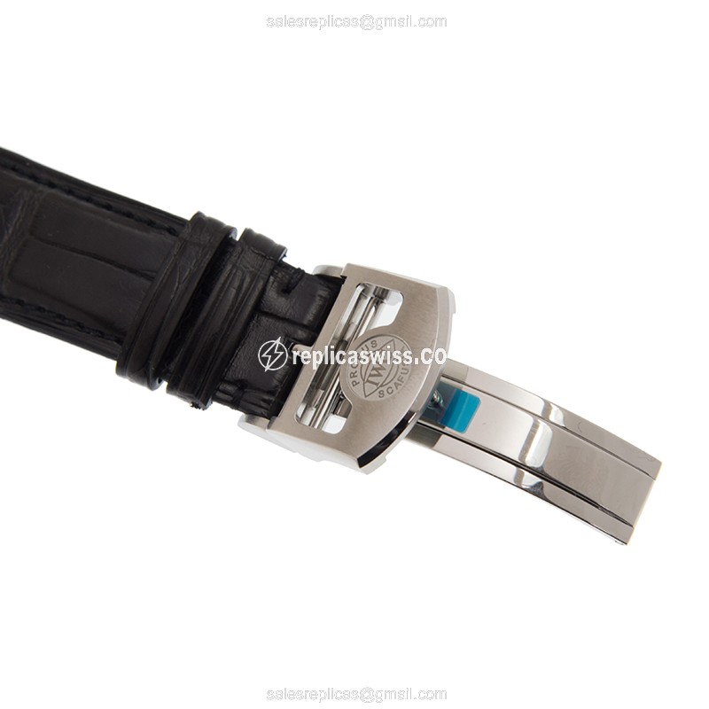 Rolex IW371601 Anniversary - Automatic - Blue Dial - Steel Case - Black Alligator Strap - View 3