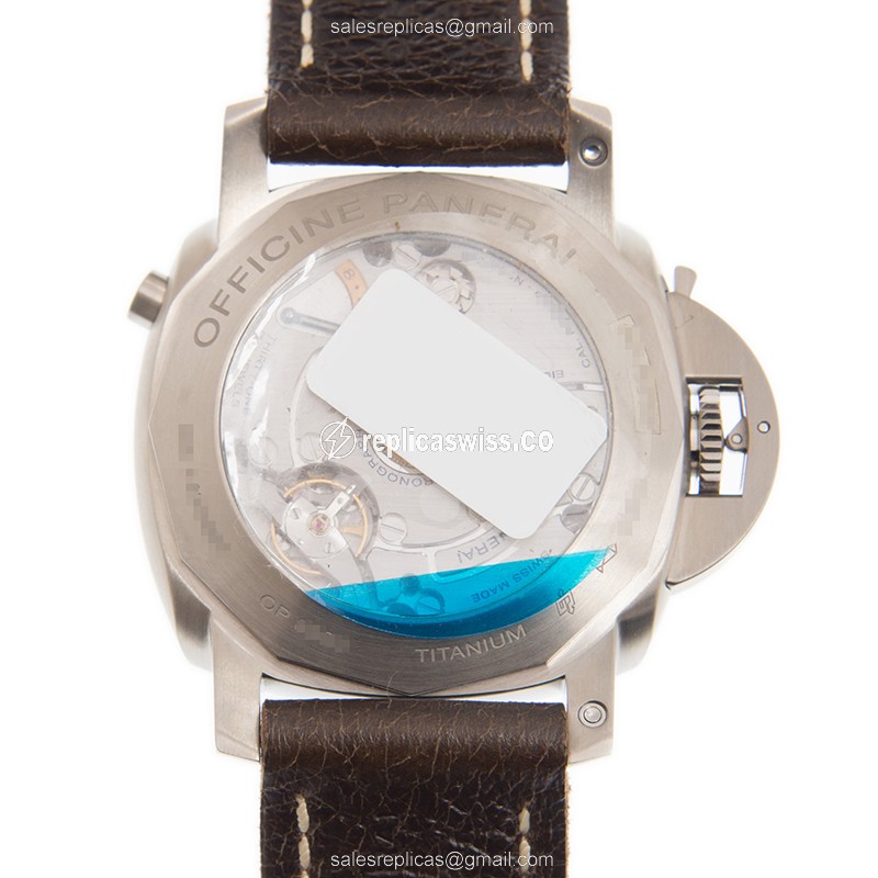 Panerai Luminor Replica Watch - Manual - Steel - Brown Dial - View 3