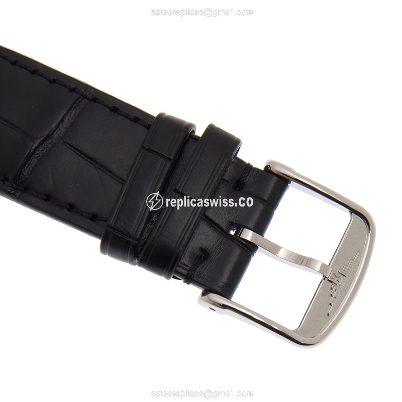 Longines Flagship L4.874.4.21.2 - Automatic - Steel Case, White Dial | Black Alligator Strap - View 4