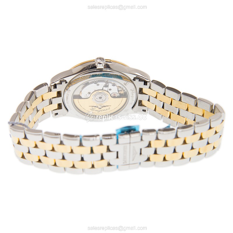 Longines L4.974.3.37.7 Flagship Automatic Gold-Plated Steel Case, Gold Dial, Gold Clasp & Gold Strap - View 4