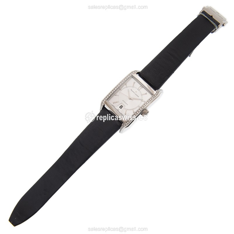 Maurice Lacroix PT6247-SD501-150 PONTOS Replica - Automatic - Steel - Gray Dial - Black Alligator Strap - View 2