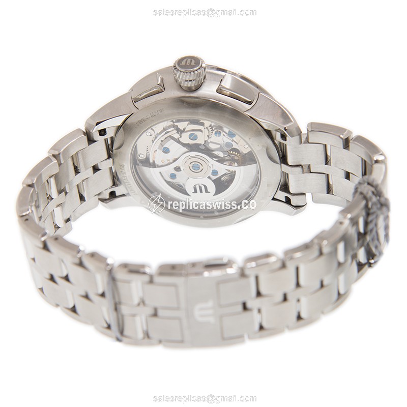 Maurice Lacroix MP6348-SS002-12E Replica - Automatic - Silver Dial - Steel Case & Band - View 4