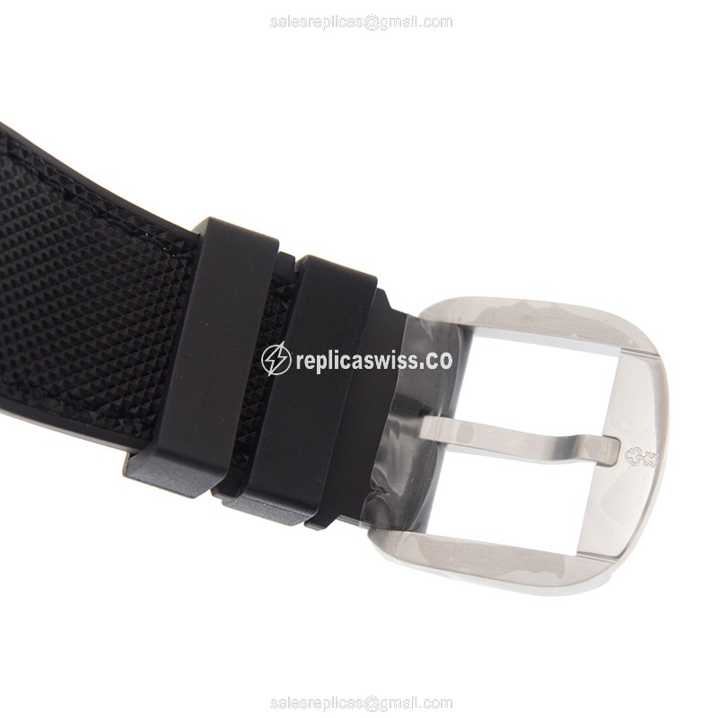 Corum Bubble Replica - Automatic - Red Dial - Steel Case - Black Leather Strap - View 4