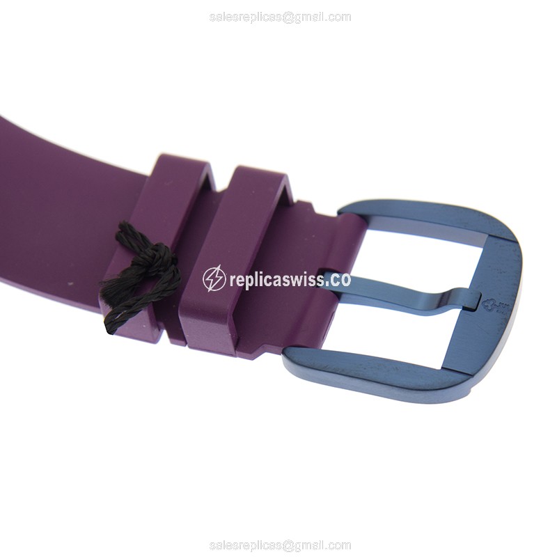 Corum Bubble Replica - Automatic - Steel Case - Black Dial - Purple Rubber Strap - View 4