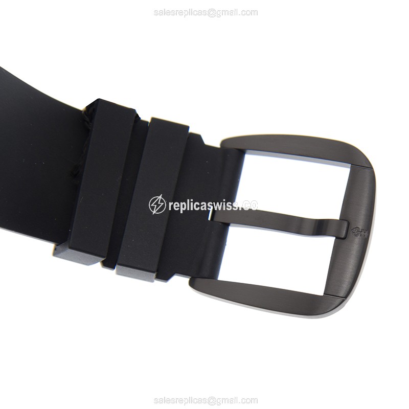Corum Bubble Automatic - Black Dial - Steel Case - Rubber Black Strap - View 4