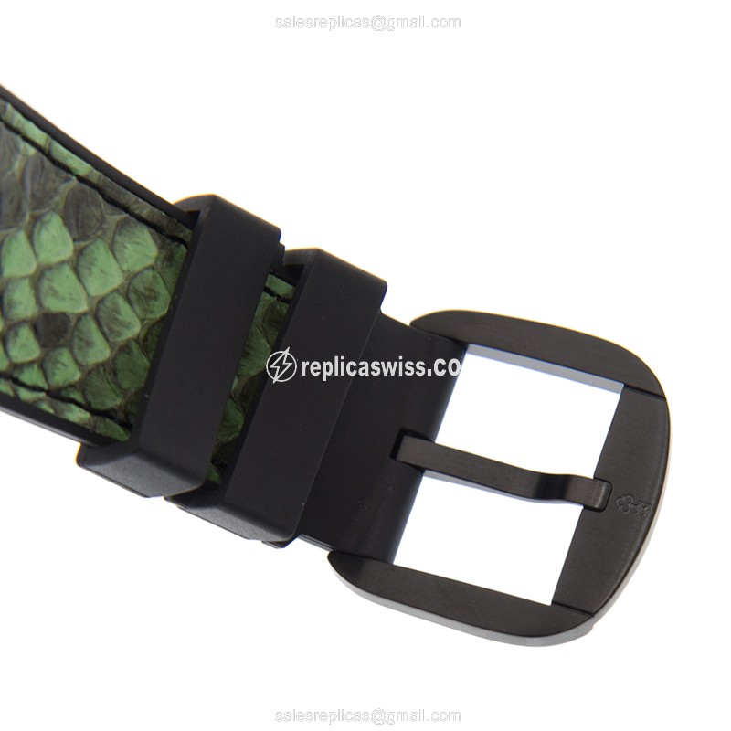 Corum Bubble Automatic - Green Dial - Rubber Green Strap - Buckle Clasp - Stainless Steel Case - View 4