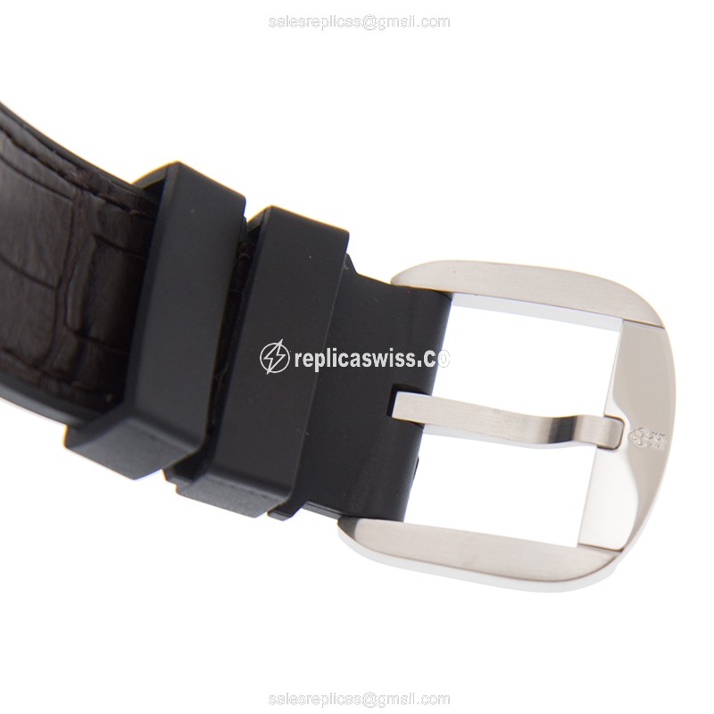 Corum Bubble Replica - Automatic - 18kt Rose Gold & Steel - Brown Dial, Alligator Strap - View 4