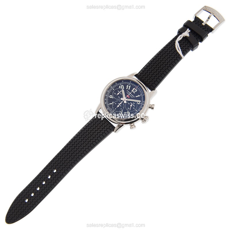 Chopard 168589-3002 Replica - Automatic - Steel Case - Black Dial - Rubber Strap - View 2