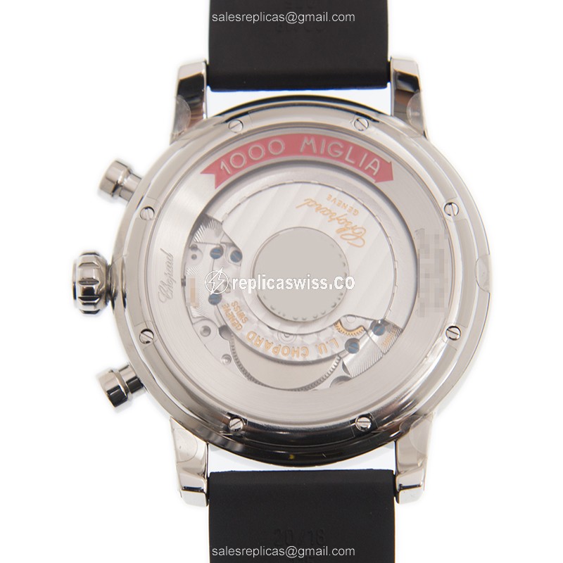Chopard 168589-3002 Replica - Automatic - Steel Case - Black Dial - Rubber Strap - View 3