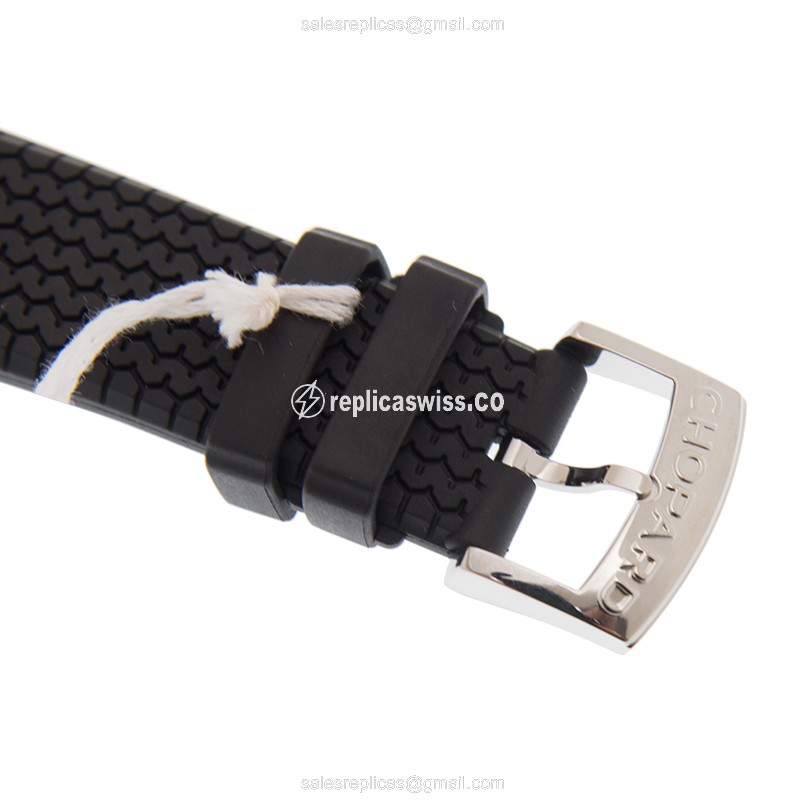 Chopard 168589-3002 Replica - Automatic - Steel Case - Black Dial - Rubber Strap - View 4
