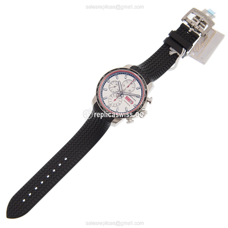 Chopard MILLE MIGLIA GT XL - Automatic - Steel - Silver Dial - Black Rubber - Buckle - View 2