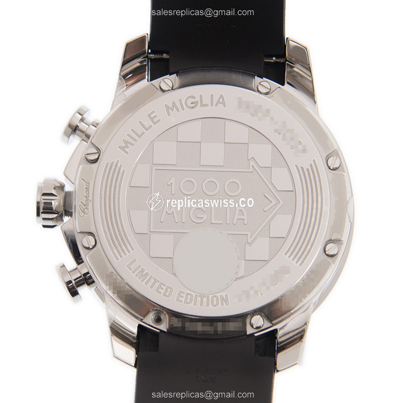 Chopard MILLE MIGLIA GT XL - Automatic - Steel - Silver Dial - Black Rubber - Buckle - View 3