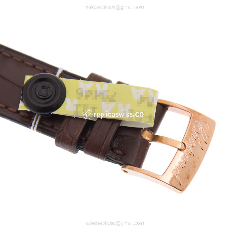 Chopard CLASSIQUE 173154-5201 - Auto - 18kt Rose Gold - Diamond Dial - Brown Alligator Strap - View 4
