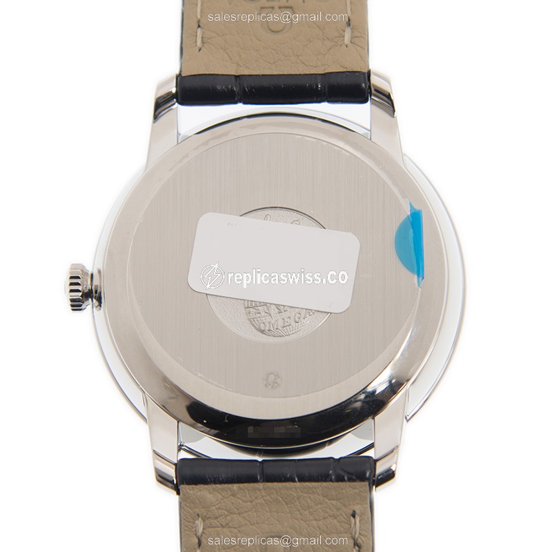 Omega Replica DE VILLE - Automatic - Stainless Steel - Gray Dial - Blue Alligator Buckle - View 3