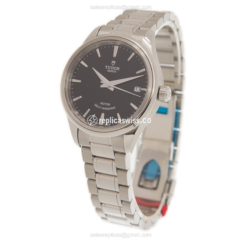 Tudor 12300-65030-BK Automatic Steel Case Black Dial Silver Steel Clasp - View 3
