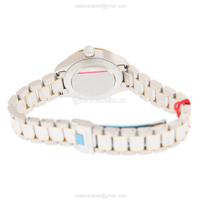 Tudor 12103-65013SV Replica - Automatic - 18kt Gold/Steel Case - Silver Dial - Gold/Steel Band - View 4