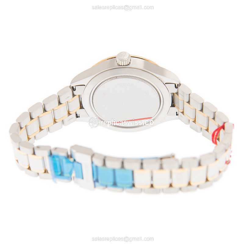 Automatic Tudor 12503-65053-CH - 18kt Gold & Steel - Gold Dial - Gold Clasp - View 4