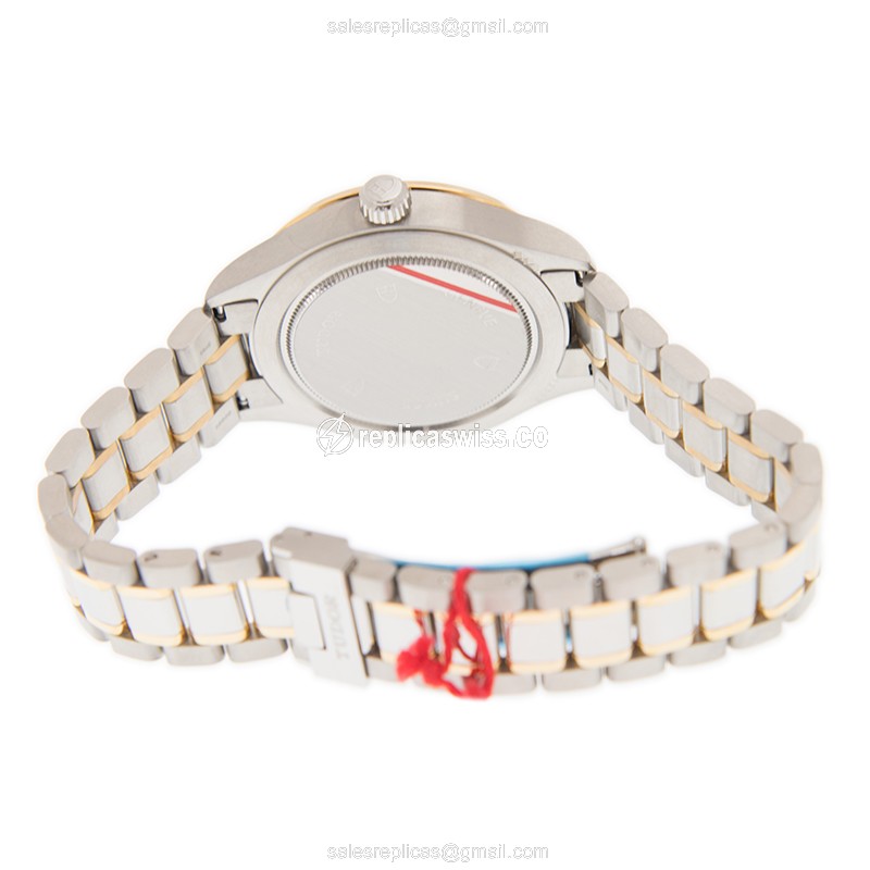 Tudor 12503-65053-SV Replica - Automatic - 18kt Gold & Steel - Silver Dial - Gold Strap - View 4