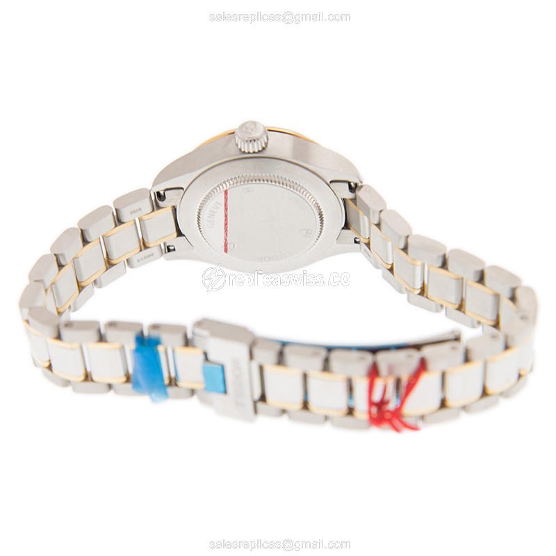 Tudor 12103-65013-369DI-BK Automatic 18kt Gold & Steel - Black Dial - Gold Clasp - View 4