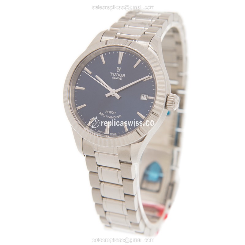 Tudor 12310-65030-BL Automatic Steel Blue Dial Silver Clasp Steel Strap - View 3