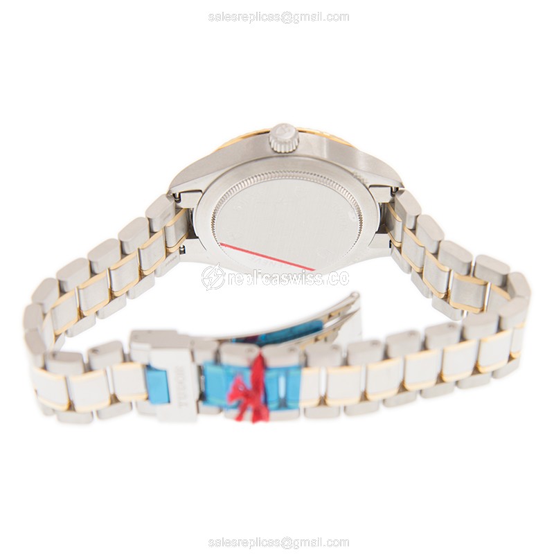 Tudor 12313-65033-369DI-SV Automatic Steel Case Silver Dial Gold Clasp 18kt Steel Band - View 4