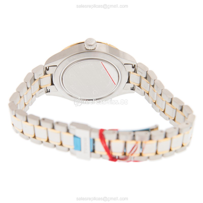 Tudor 12513-65053-CH Replica - Automatic - 18kt Gold - Black Dial - Steel Strap - View 4