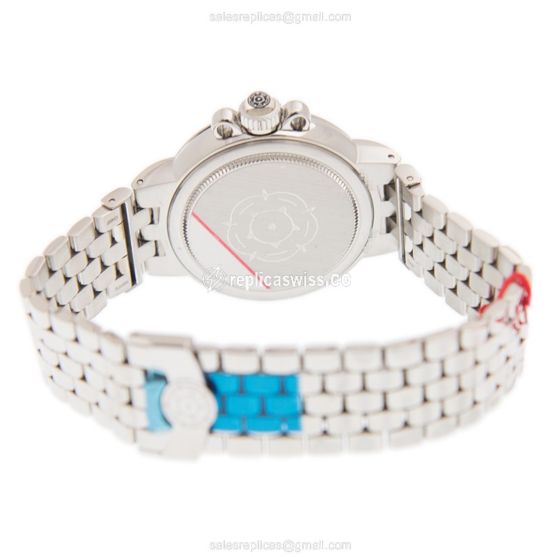 Automatic Tudor Replica - Clair De Rose - Blue Dial - Stainless Steel Case - Silver Band - View 4