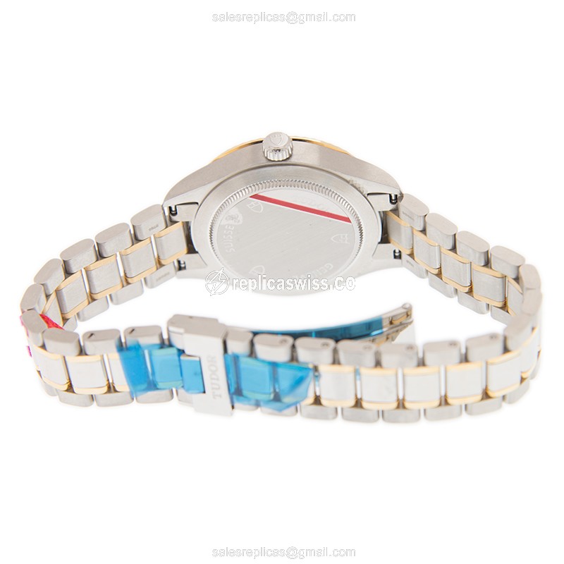 Tudor 12313-65033-369DI-CH Replica - Automatic 18kt Gold - Steel Case - Gold Dial & Strap - View 4