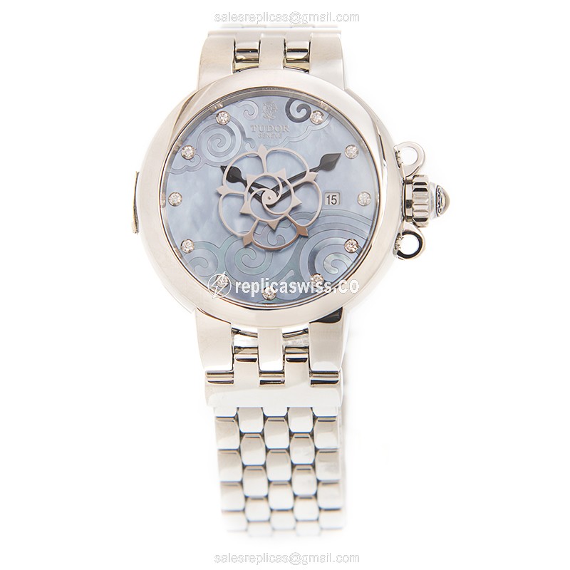 Tudor Clair de Rose Replica - Automatic - Steel - Blue Dial - View 2