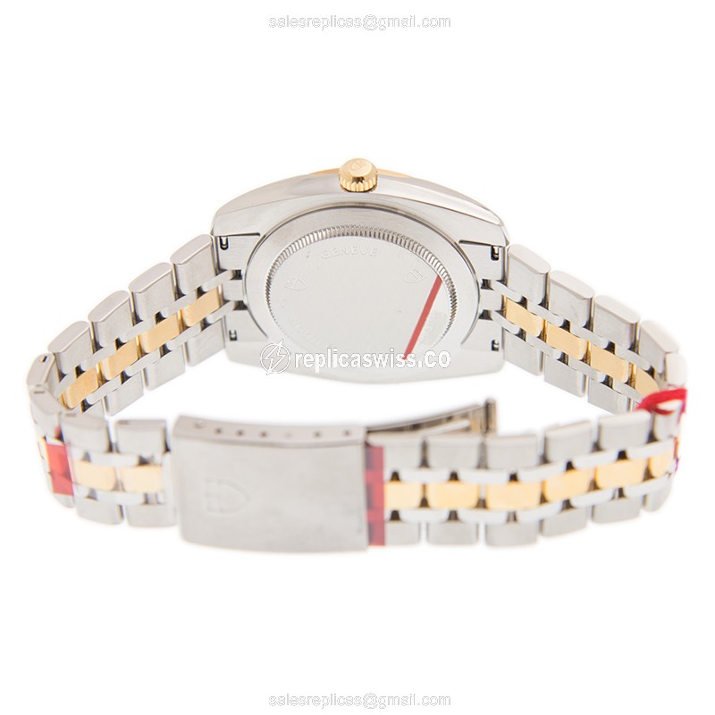 Tudor Classic 21023-62583-10DI-GY - Automatic - 18kt Gold & Diamond - Steel Case - Gray Dial - View 4